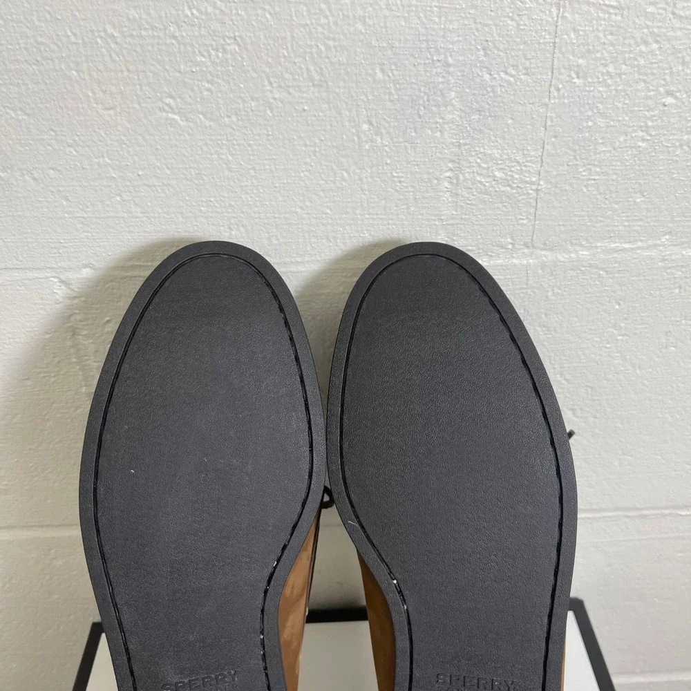 Sperry Top-Sider 0195412 Boat Shoe 2 Eye Brown‎ Leather Slip On Men's 15 Wide